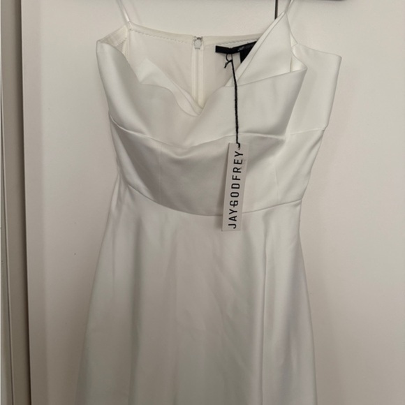 JAYGODFREY Dresses & Skirts - NWT | JAYGODFREY White midi Strapless Dress with Sweetheart Neckline Size 6